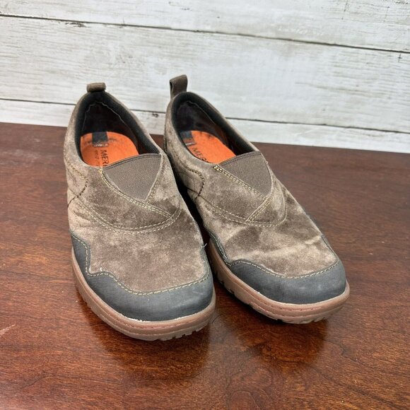 Merrell Women's Leather Performance Footwear Slip On Shoes Size 6.5 Espresso - Picture 1 of 7